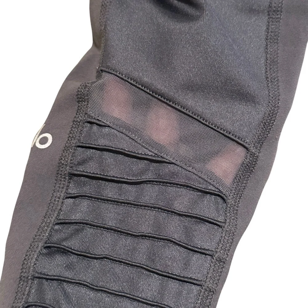 ALO Yoga Leggings Women's XS Gray Performance High Waist Moto Athleisure Active
